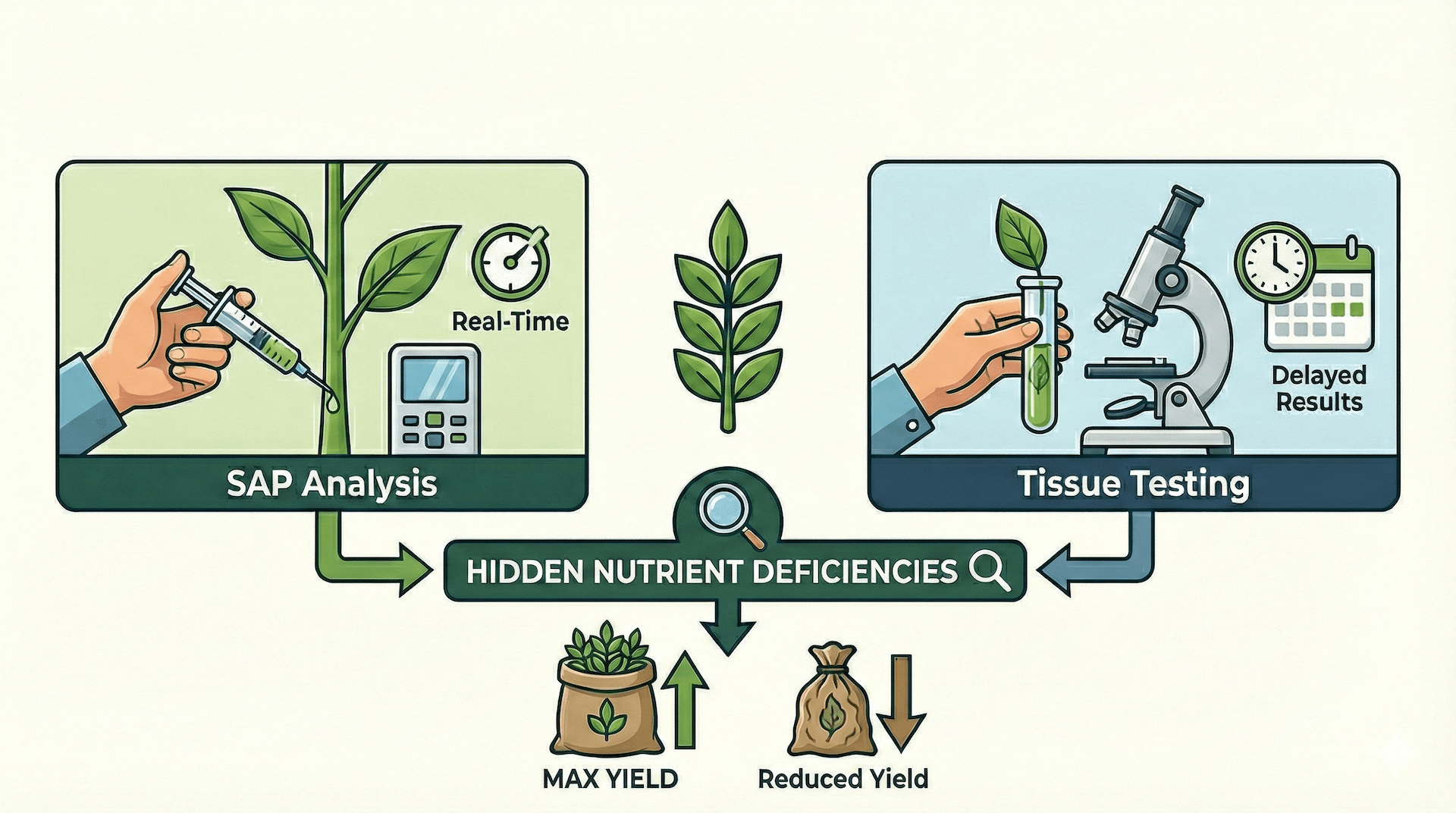 SAP Analysis Vs Tissue Testing: How To Detect Hidden Nutrient Deficiencies Before They Cut Your Yield